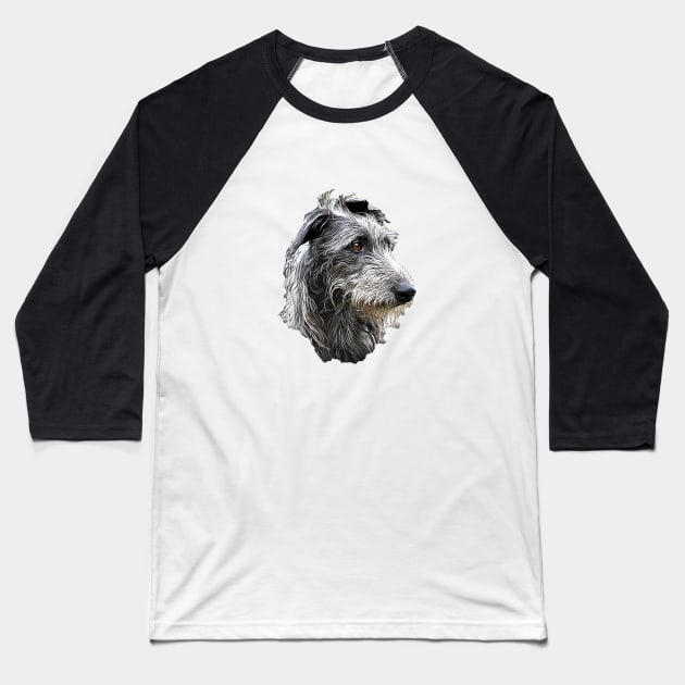 Deerhound Gorgeous Dog Baseball T-Shirt by ElegantCat